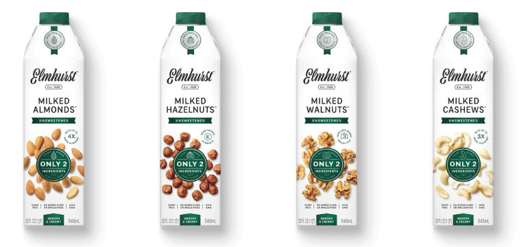 Elmhurst社の植物性ミルク製品