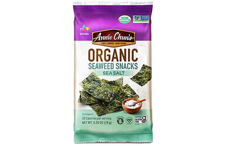 CJ Cheil Jedang社のブランド、Annie Chun’sの"Organic-seaweed-snacks"
