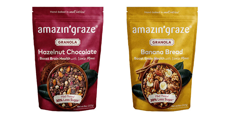 Amazing Graze社のヤマブシタケの抽出物を加えたグラノーラ