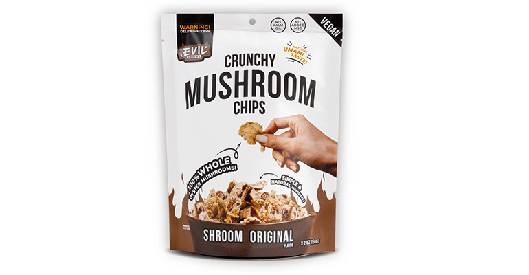 Evil Snacks社のCrunchy Mushroom Chips