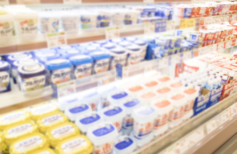 ヨーグルト売り場