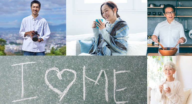 自分の趣味を楽しむ男女